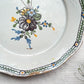 Ancienne Assiette Faïence Française XVIIIème NEVERS motif fleuri