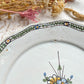 Ancienne Assiette Faïence Française XVIIIème NEVERS motif fleuri
