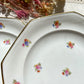 6 Assiettes creuses en porcelaine Française fleurie LAMOTTE