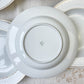 6 Assiettes creuses porcelaine blanche dorée BAVARIA modèle "Annabell"