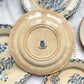 4 Assiettes Terre de fer GIEN Chardon + 4 Petites assiettes dépareillées grès TULOWICE
