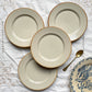 4 Assiettes Terre de fer GIEN Chardon + 4 Petites assiettes dépareillées grès TULOWICE