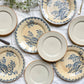 4 Assiettes Terre de fer GIEN Chardon + 4 Petites assiettes dépareillées grès TULOWICE