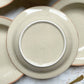 6 Assiettes creuses en grès beige moucheté style Tulowice Poland 1970