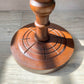 Cendrier sur pied en bois sculpté vintage