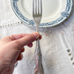 10 Fourchettes vintage en métal style Rocaille