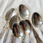 10 Cuillères à soupe vintage en métal style Rocaille