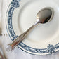 10 Cuillères à soupe vintage en métal style Rocaille