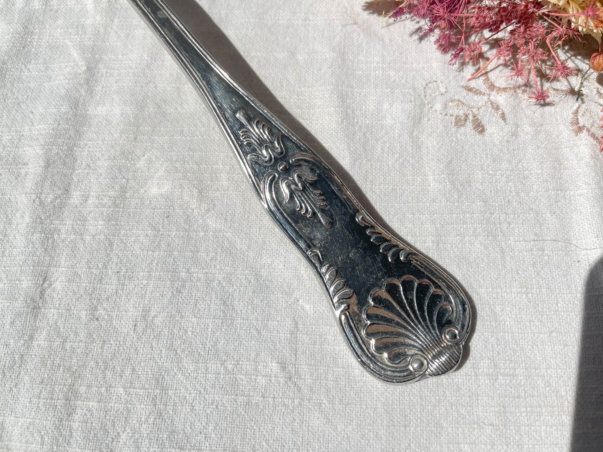 Couverts de service vintage style Rocaille