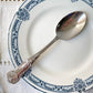 10 Cuillères à soupe vintage en métal style Rocaille