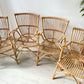 Fauteuils en rotin vintage 1970