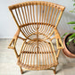 Fauteuils en rotin vintage 1970
