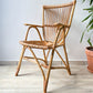Fauteuils en rotin vintage 1970