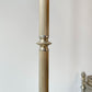 Lampadaire tripode en laiton et bronze vintage