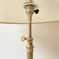 Lampadaire tripode en laiton et bronze vintage