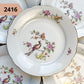 PETITE Assiette en PORCELAINE fleurie vintage à l'unité