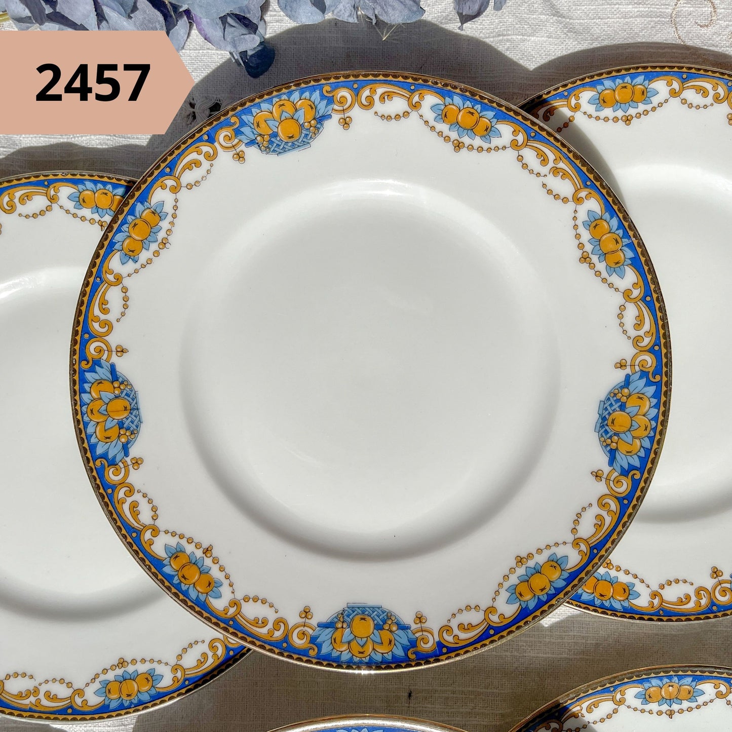PETITE Assiette en PORCELAINE fleurie vintage à l'unité