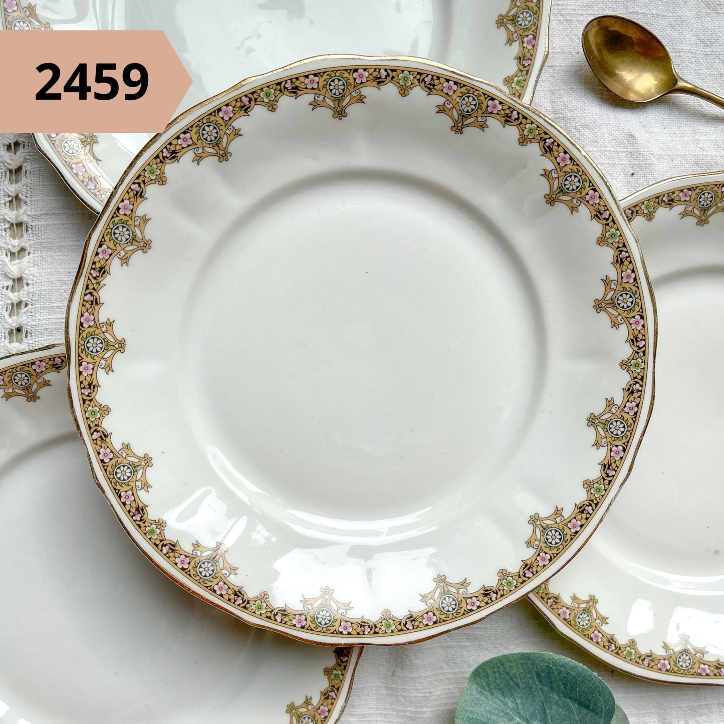 PETITE Assiette en PORCELAINE fleurie vintage à l'unité