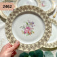 PETITE Assiette en PORCELAINE fleurie vintage à l'unité