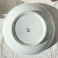 Saladier en porcelaine blanche dorée J&Ciem France 1950 motif fleuri 