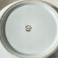 Saladier en porcelaine blanche dorée J&Ciem France 1950 motif fleuri 