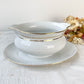 Saucière porcelaine blanche dorée BAVARIA modèle "Annabell"