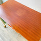 Table d'appoint vintage range vinyles - Laiton & Bois – Années 50/60