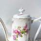 Service à thé café 5 personnes en porcelaine vintage LIMOGES B&C motif fleuri France