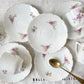 Service à thé café 5 personnes en porcelaine vintage LIMOGES B&C motif fleuri France