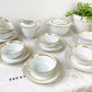 Service à thé/café vintage en porcelaine Bernardaud & Cie Limoges France blanche doré