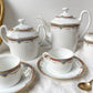 Service à thé café 2 personnes en porcelaine vintage UML France