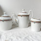 Service à thé café 2 personnes en porcelaine vintage UML France