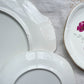 Service à dessert vintage 8 personnes en porcelaine de GIEN France modèle Elegance motif fleuri