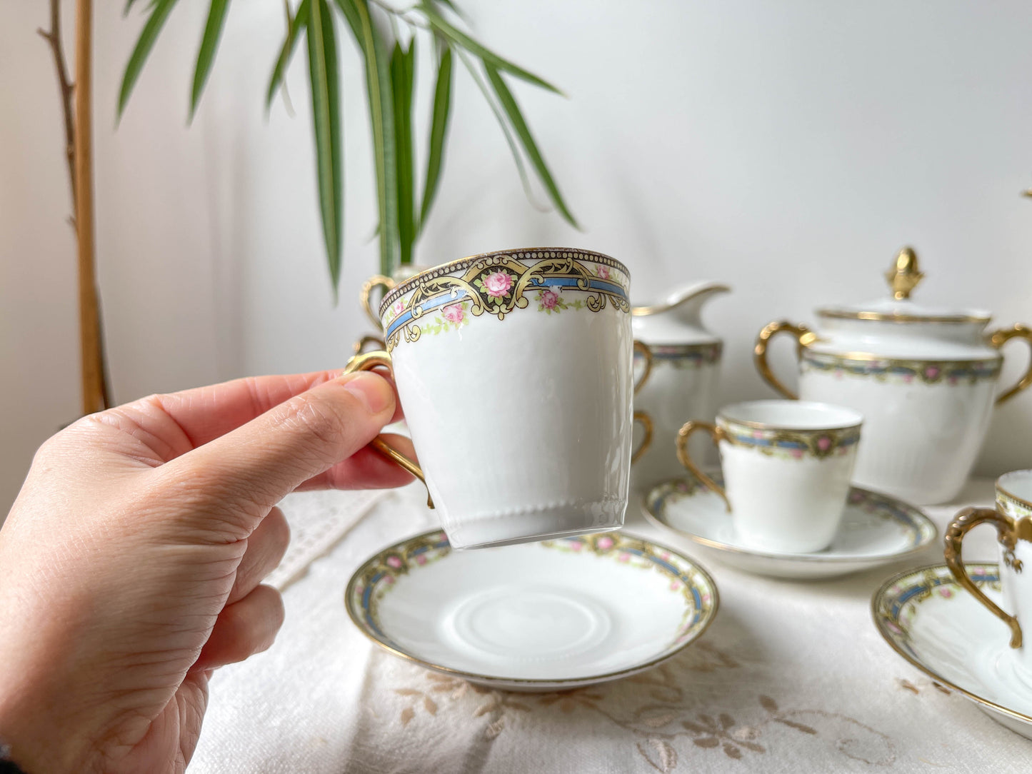 Service à thé et café 12 personnes Limoges Chabrol & Poirier - Porcelaine Française