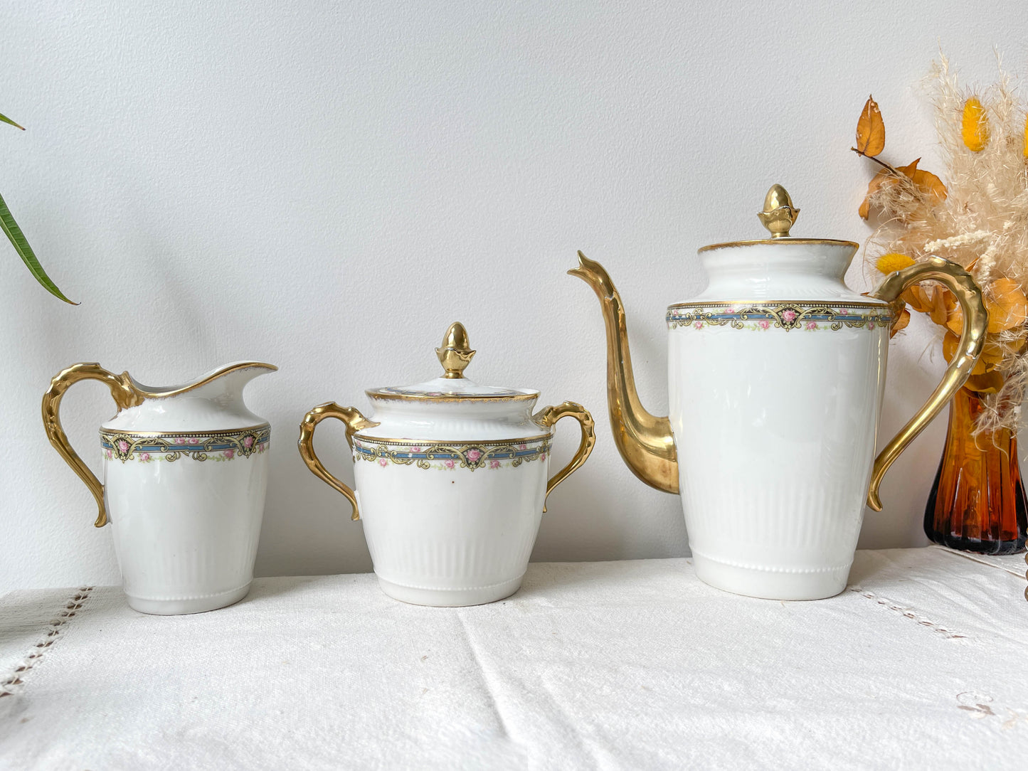Service à thé et café 12 personnes Limoges Chabrol & Poirier - Porcelaine Française