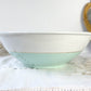 Saladier porcelaine vintage blanche verte LUNEVILLE EPINAY France 1950s