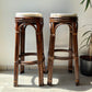 Tabourets de bar vintage en bois courbé, 1950 