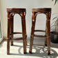 Tabourets de bar vintage en bois courbé, 1950 