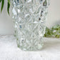 Petit Vase vintage en verre motif géométrique