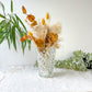 Petit Vase vintage en verre motif géométrique