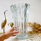 Vase en verre vintage style Art déco