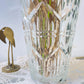 Vase en verre vintage style Art déco