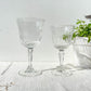 6 Verres à eau vintage en verre cannelé Made in France