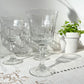 6 Verres à eau vintage en verre cannelé Made in France