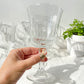 6 Verres à eau vintage en verre cannelé Made in France