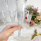 9 Flûtes Cristal ciselé Français