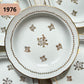 Assiette CREUSE vintage PORCELAINE blanche, dorée – vendue à l’UNITÉ