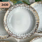 Assiette CREUSE vintage PORCELAINE blanche, dorée – vendue à l’UNITÉ