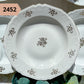 Assiette CREUSE vintage PORCELAINE blanche, dorée – vendue à l’UNITÉ