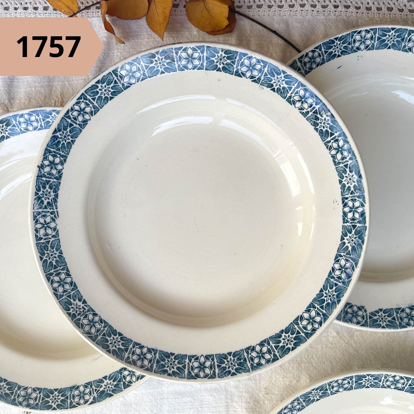 Assiette CREUSE Terre de Fer vintage à l'unité